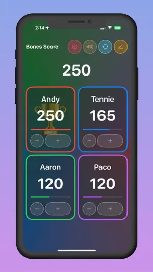 Bones Score for Dominoes screenshot 2