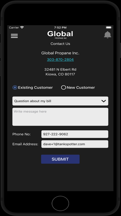 Global Propane Inc. Screenshot