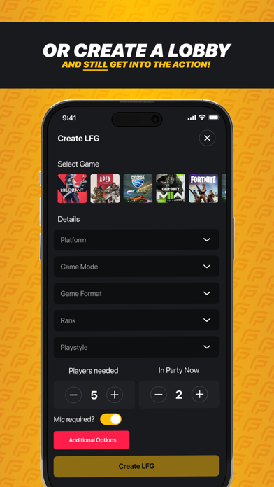 PlayerFinder: LFG, Chat & Play Screenshot