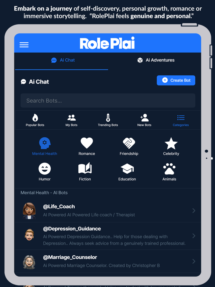 RolePlai - Ai Chat Bot