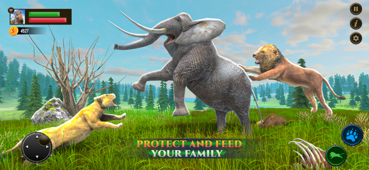 Safari Lion Simulator Game 3D screenshot 2