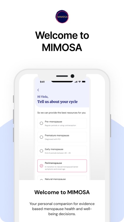 MIMOSA - Menopause Health