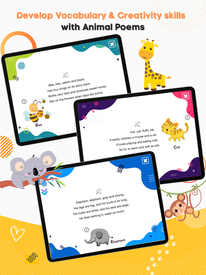 ABC Rhymes Animal Poetry Book