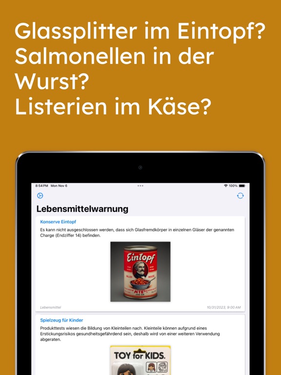 Screenshot #4 pour Lebensmittelwarnung