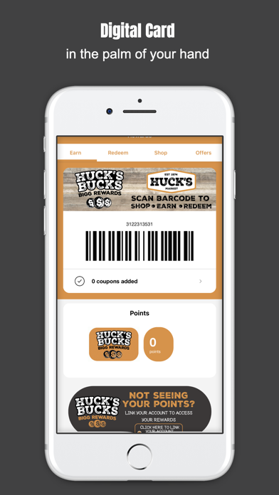 Huck's Bucks Bigg Rewards Screenshot