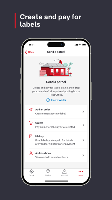 Australia Post Screenshot