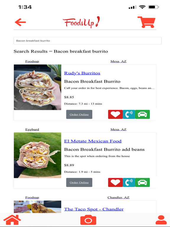 FoodsUp! iPad screenshot 2 - Food & Drink app