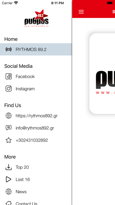 Rythmos 89.2 Screenshot