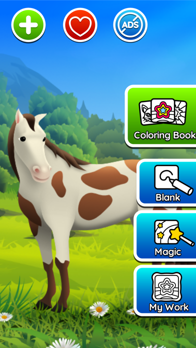 Horse coloring game Screenshot