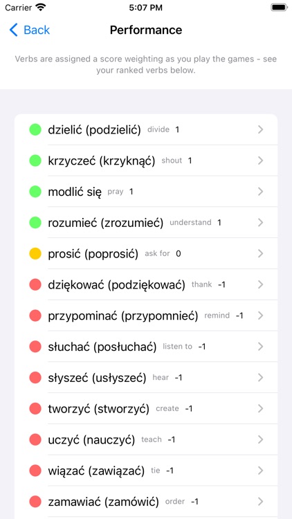 Polish Verb Blitz screenshot-8