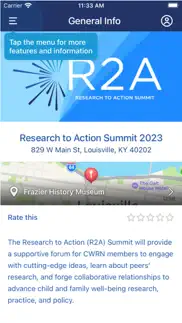 research 2 action summit iphone screenshot 2