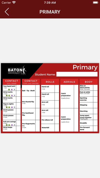 Baton Arts App Screenshot
