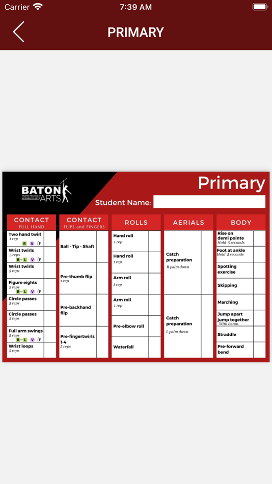 #7. Baton Arts App (iOS) Av: Acrobatic Arts Inc