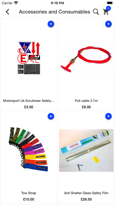Motorsport Supplies Screenshot