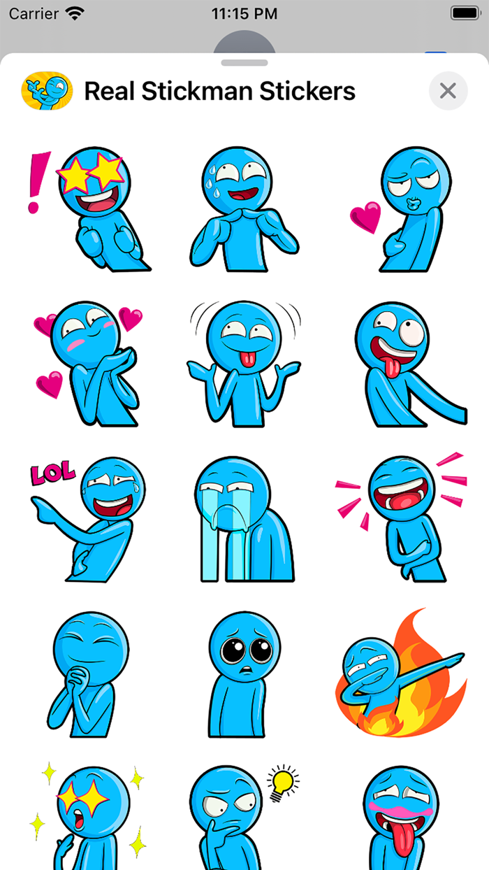 Real Stickman - Emoji Stickers