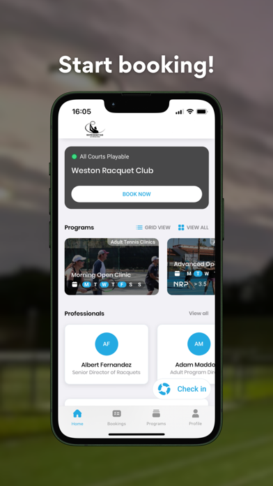 Weston Racquet Screenshot