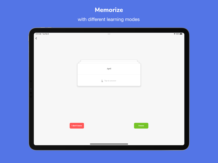 Snapcards - Learn Vocabulary