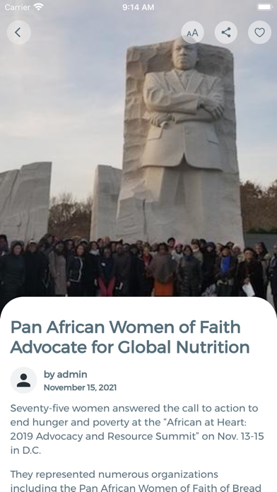 Pan African Women of Faith Screenshot