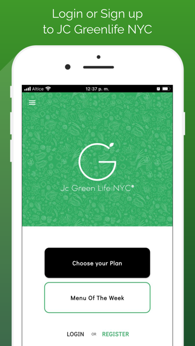 JC GreenLife NYC App Screenshot