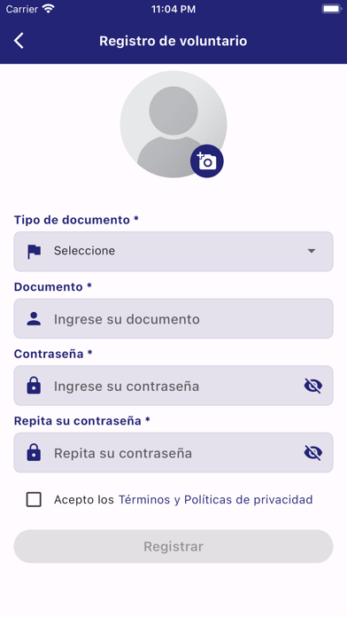 Registro Nacional CRP Screenshot