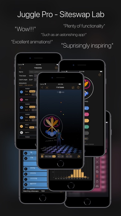 Juggle Pro - Siteswap Lab Screenshot