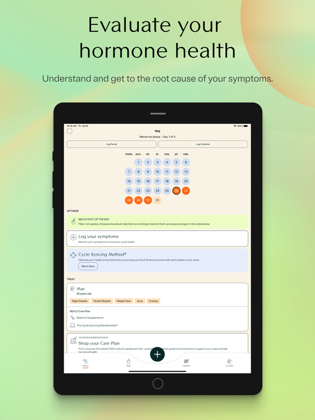 ‎MyFlo® Period Tracker Calendar Screenshot