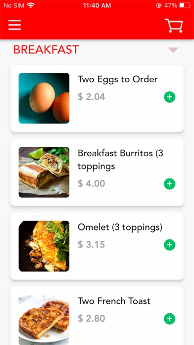ARBA Online Ordering Screenshot