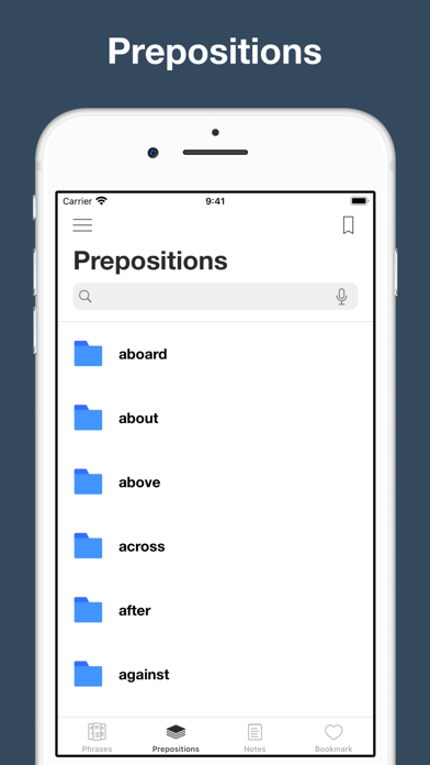 English Verb Preposition Screenshot