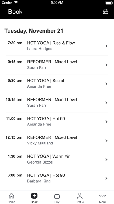 Hot Yoga Club Screenshot