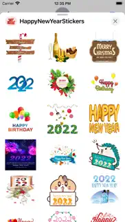 happy new year - cool stickers iphone screenshot 3