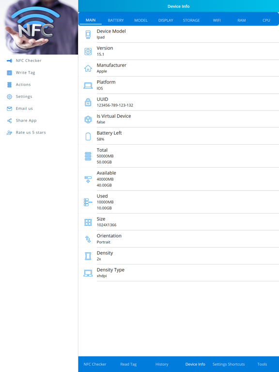 App screenshot
