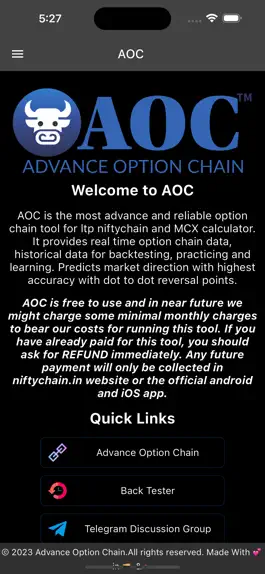 Game screenshot Advance Option Chain (AOC) mod apk