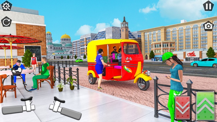 Auto Rickshaw Driving Games 3D screenshot-3