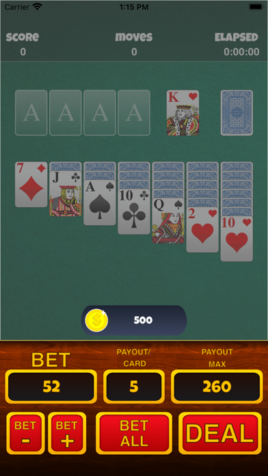 Casino Solitaire $ Screenshot