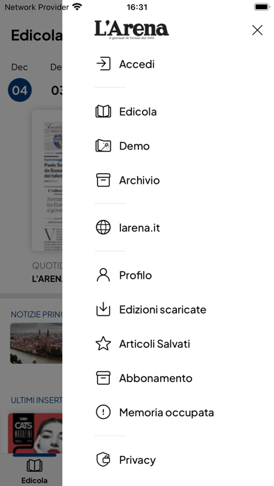 L’Arena-Il giornale di Verona Screenshot