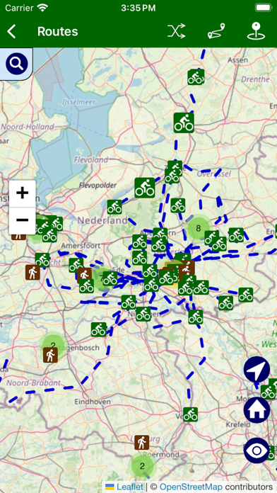 Fietsknoop bike and hiking app Screenshot