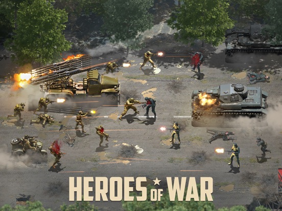 Heroes of War: Idle army gameのおすすめ画像1