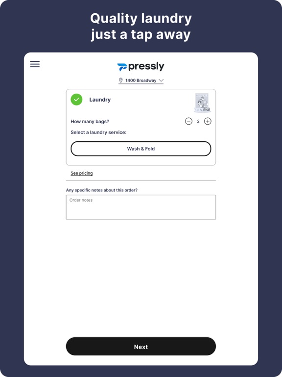 Pressly iPad screenshot 1 - Lifestyle app
