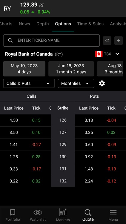 TSX InfoSuite Mobile