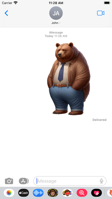 Brown Bear Stickers Screenshot