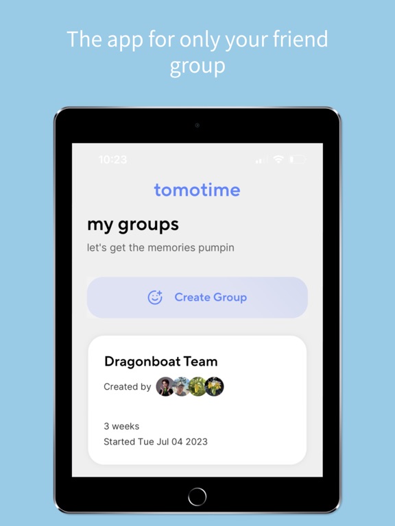 Tomotime iPad screenshot 2 - Social Networking app