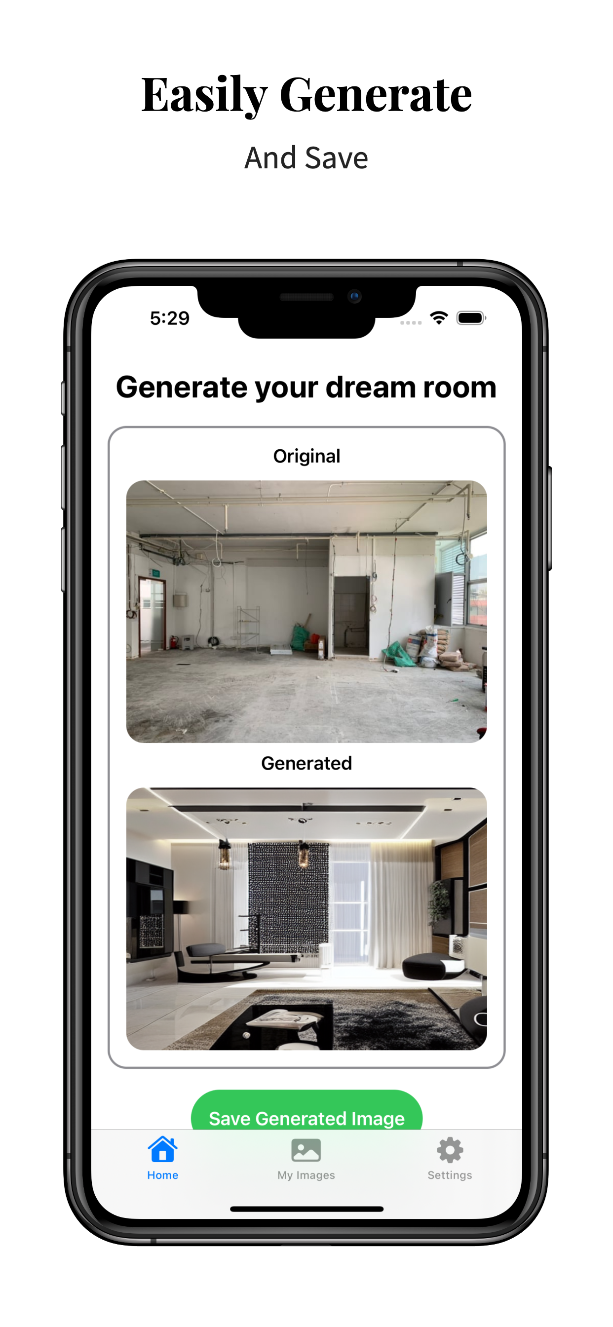 Interior With AI Room Designs