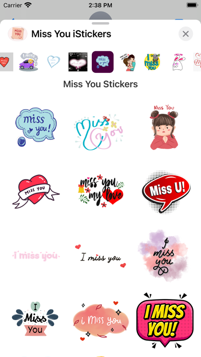 Screenshot #2 pour Miss You iStickers