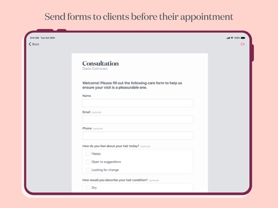 Timely Consult - Custom Forms iPad screenshot 4 - Business app