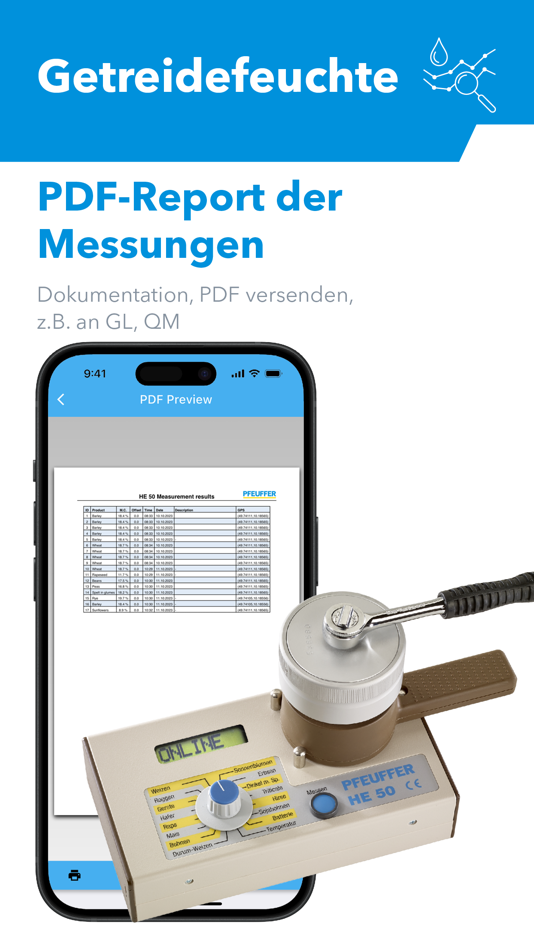 #6. HE 50 Getreidefeuchte (iOS) 由: Pfeuffer GmbH