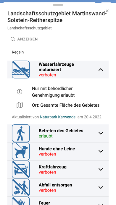 Naturschutzgebiete Deutschland Screenshot