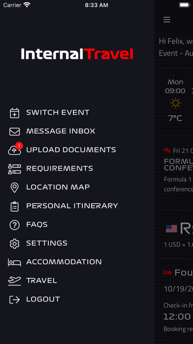 Internal Travel Screenshot
