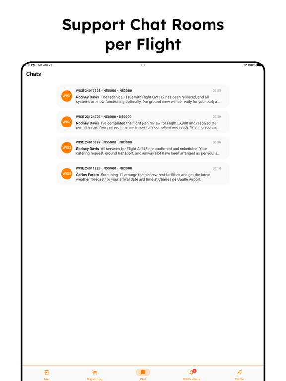 WiseAero iPad screenshot 6 - Navigation app