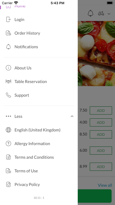 Healing Pizza & Grill. Screenshot
