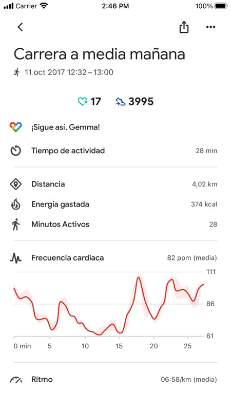 Google Fit: Monitor actividad screenshot 4 of 5